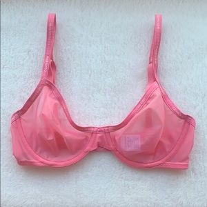 NWOT Calvin Klein Sheer Unlined Marquisette Bra